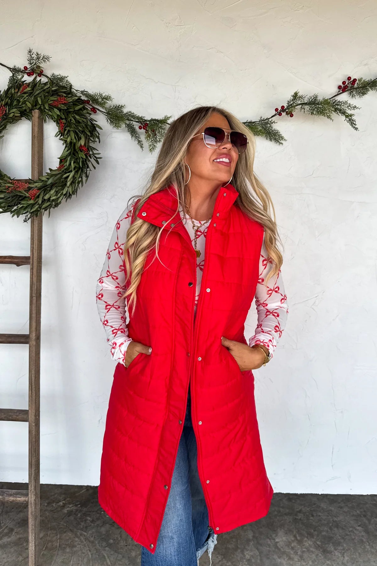 Preorder - Kendall Long Puffer Vest - Multiple Colors