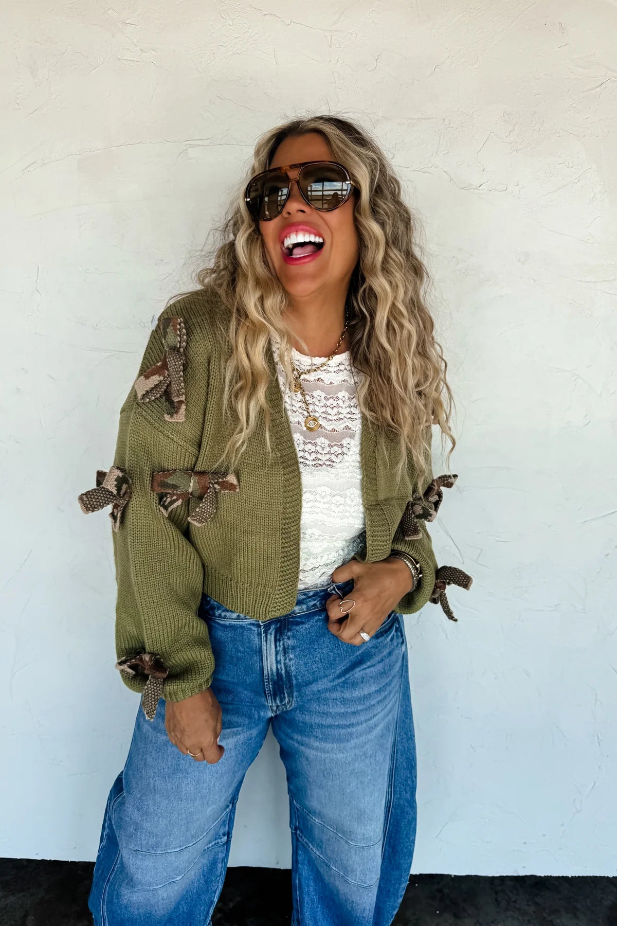 Preorder - Sloane Bow Knit Cardigan - Multiple Options