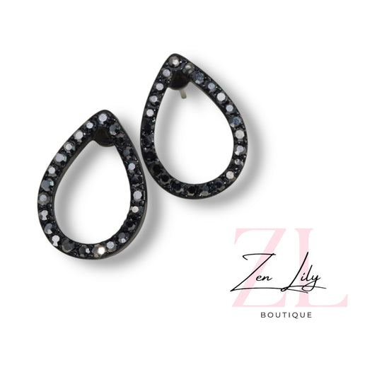 Urbanista Rhinestone Teardrop Earrings