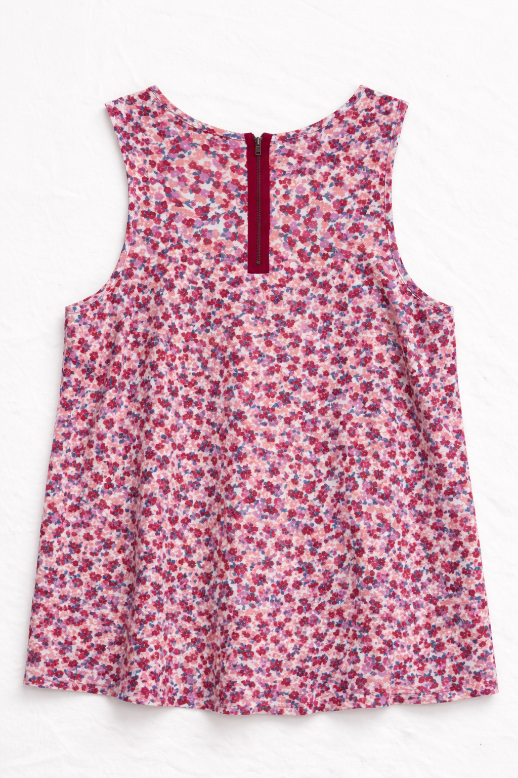 Floral Zip Back Tank