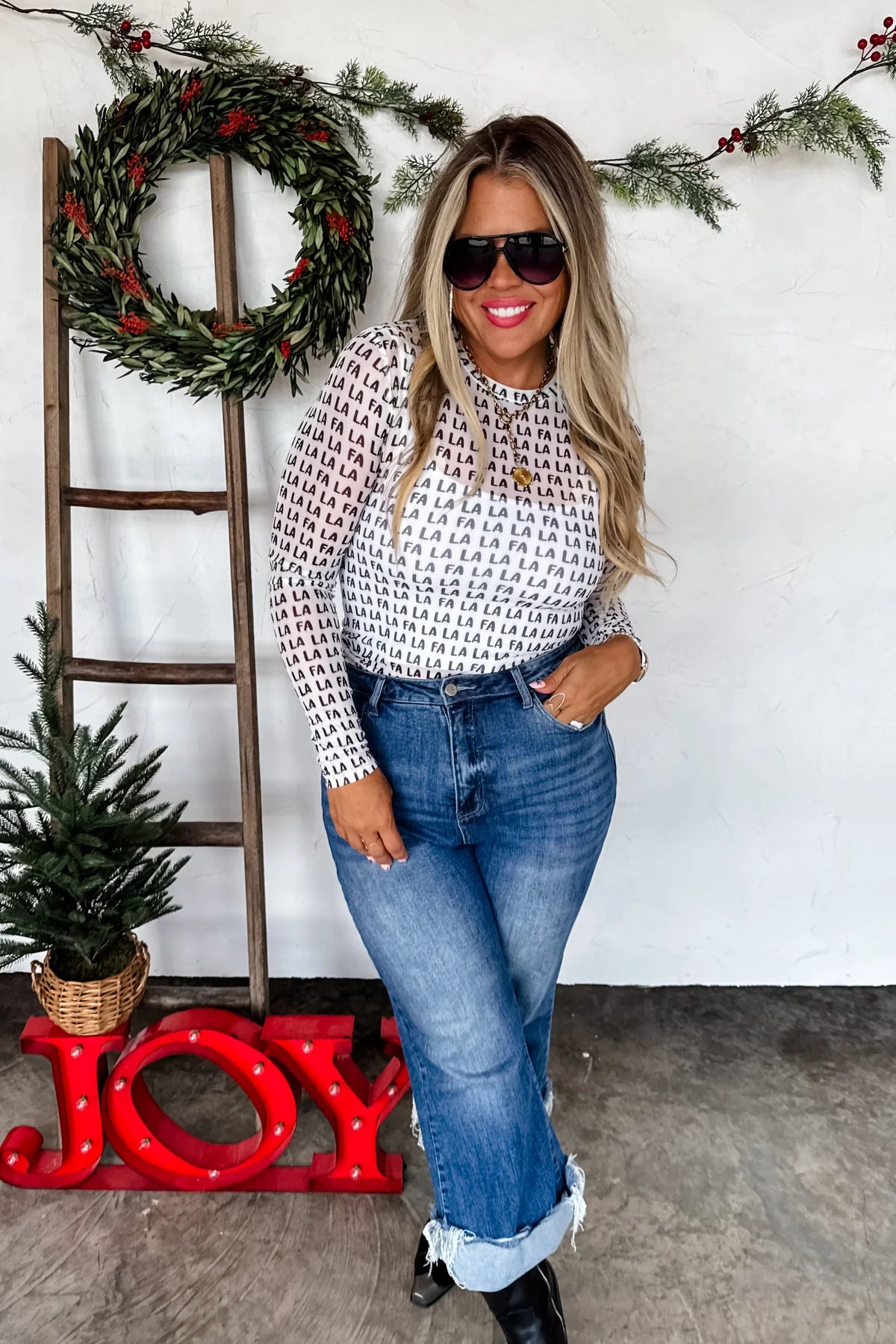 Preorder - Christmas Dress It Up Mesh Tops - Multiple Prints