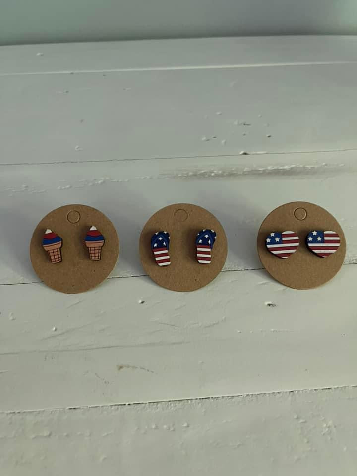 Red/White/Blue Earrings