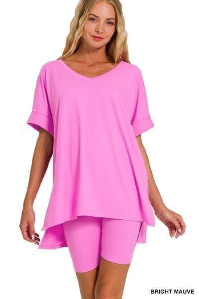 Zenana Bike Short Set - Multiple Color Options