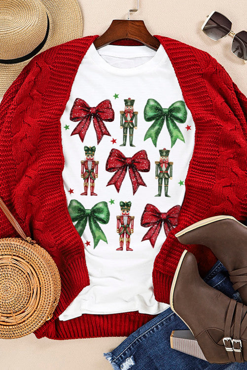 Zen Lily Christmas Nutcracker & Bows Tee
