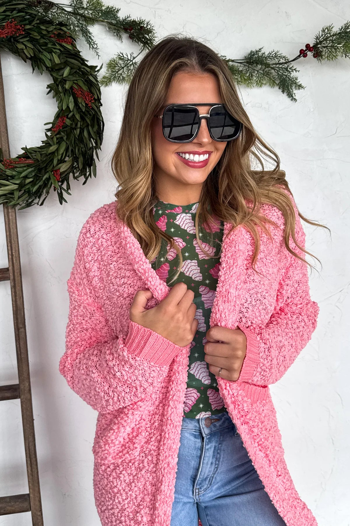 Preorder - Poppy Knit Popcorn Cardigan - 4 Color Options