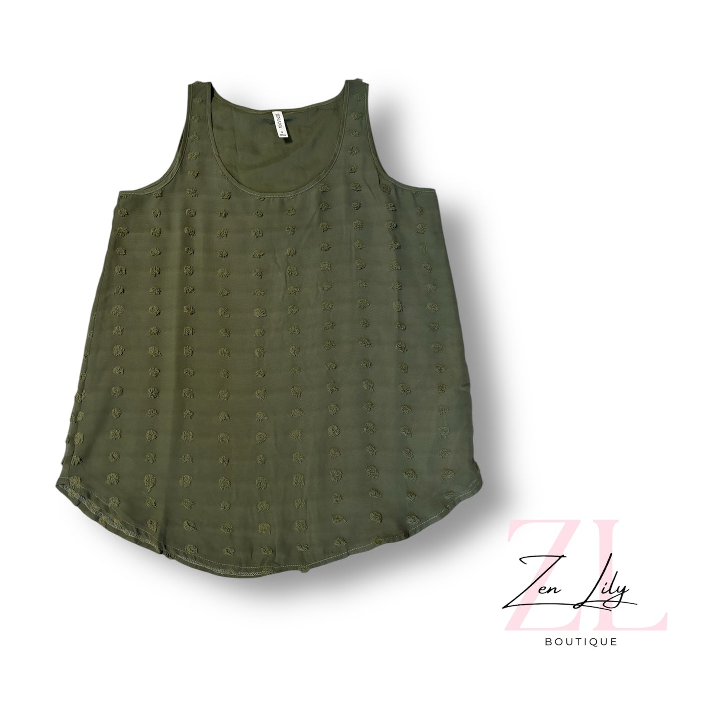 Swiss Dot Tank - 2 Color Options