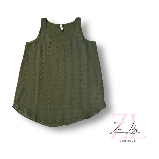 Swiss Dot Tank - 2 Color Options