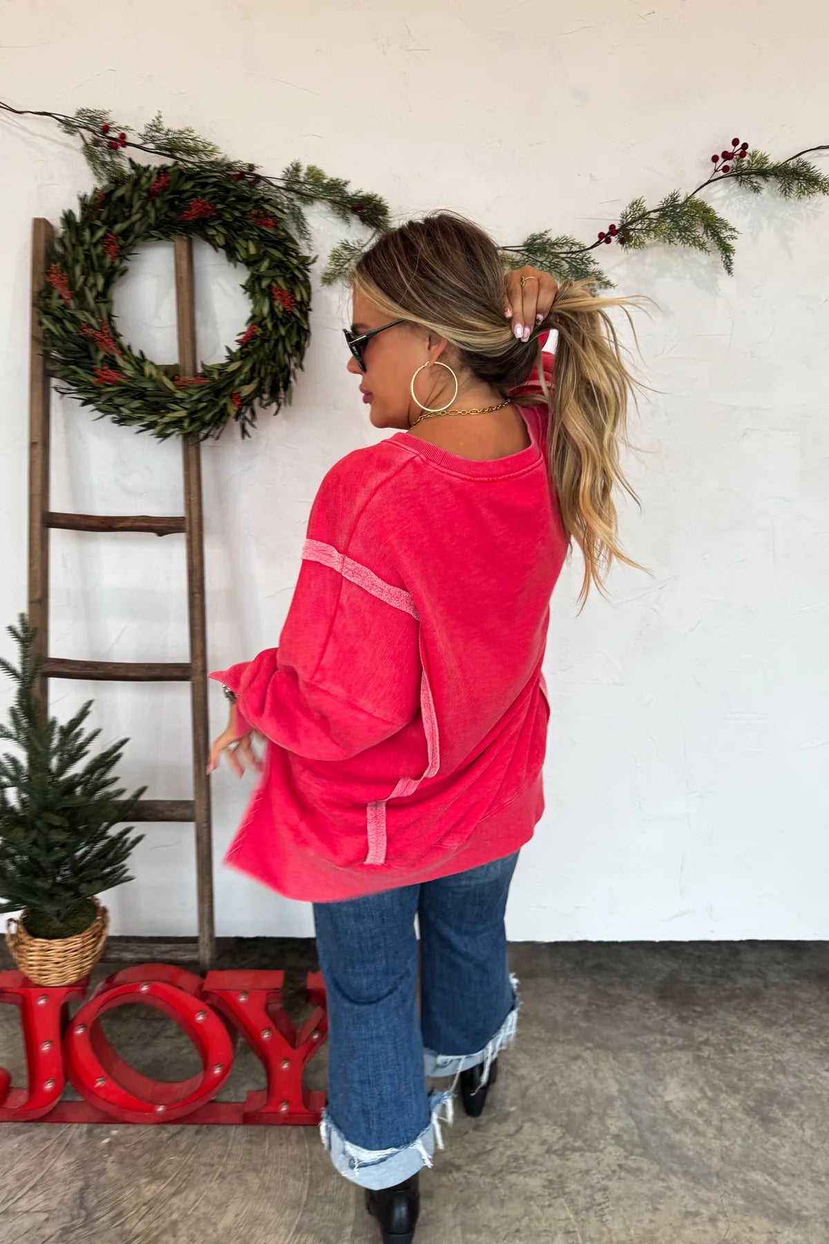 Preorder - Christmas Classic Crew Pullover - Merry & Ho Ho Ho