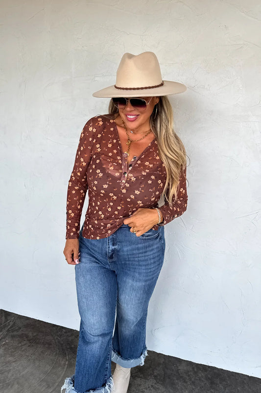 *Preorder-Annie V Neck Mesh Top - Multiple Colors