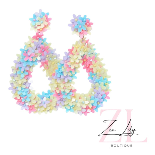 Floral Dangle Earrings