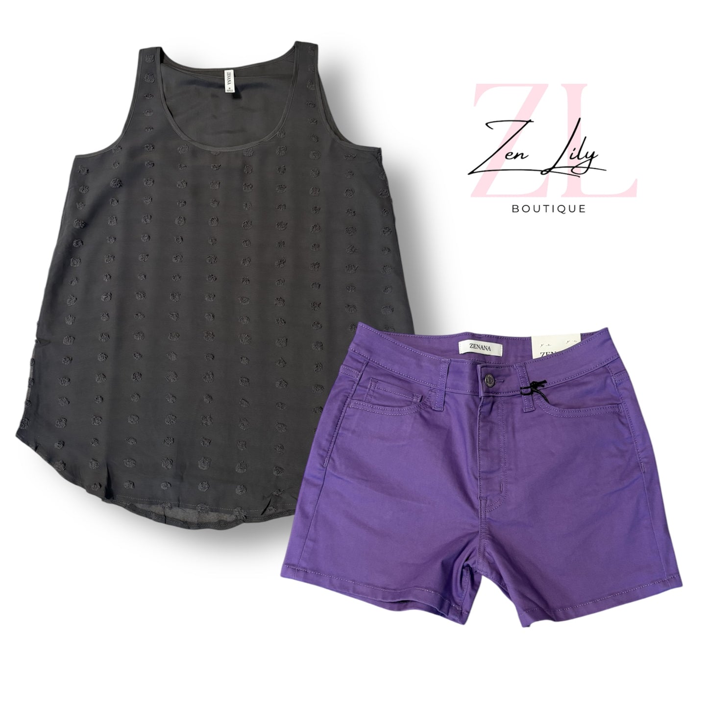 Swiss Dot Tank - 2 Color Options