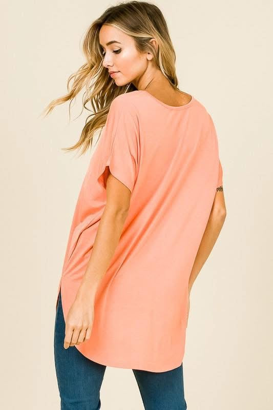 Oversized V Neck Tunic