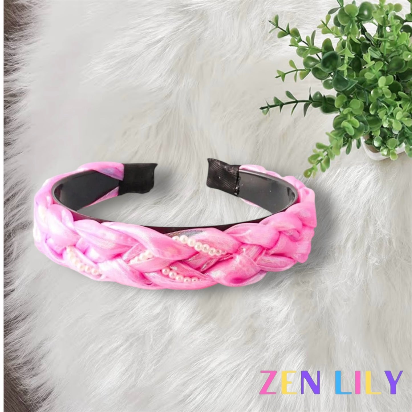 Pink Pearl Shimmer Headband