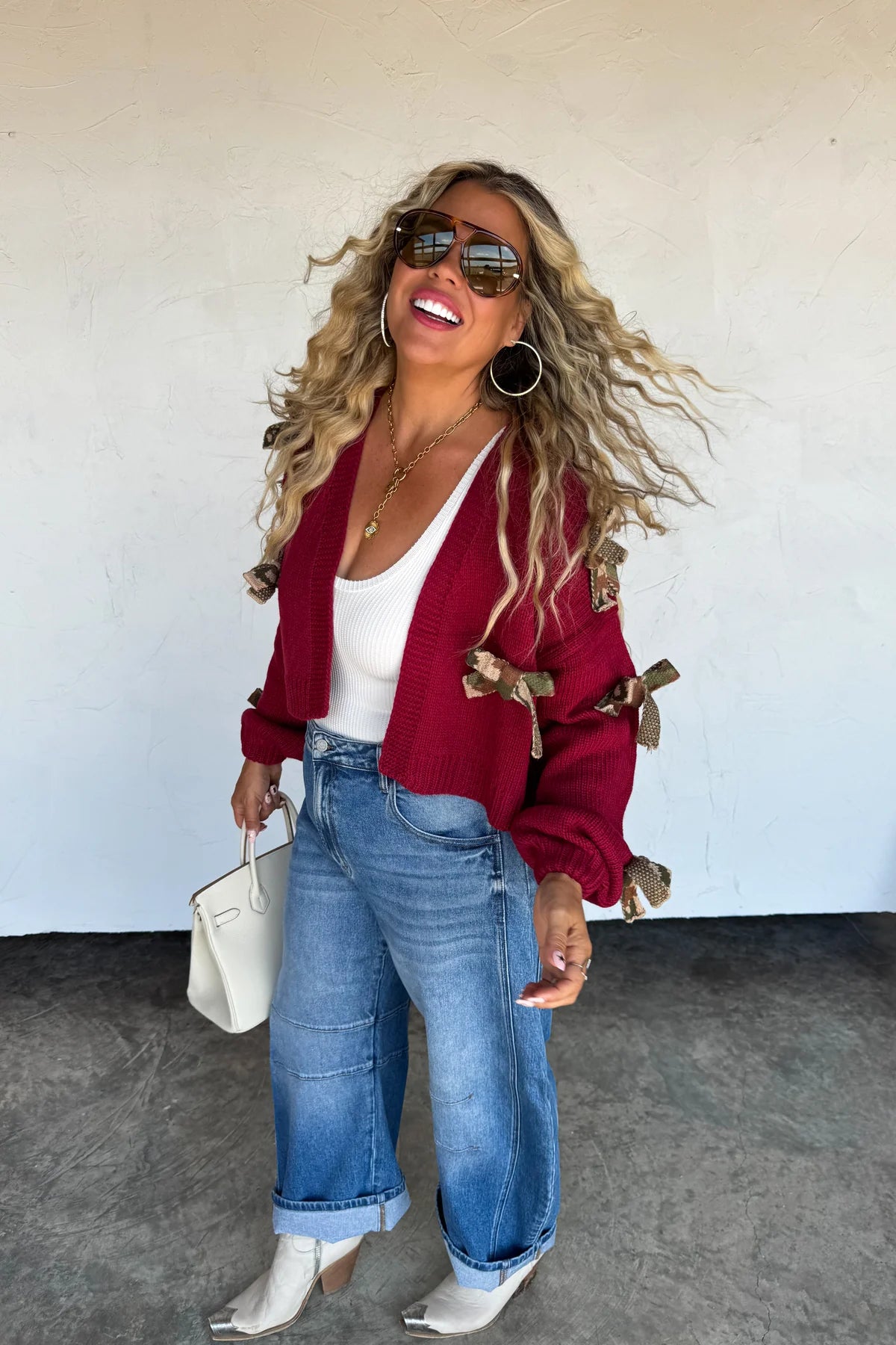 Preorder - Sloane Bow Knit Cardigan - Multiple Options