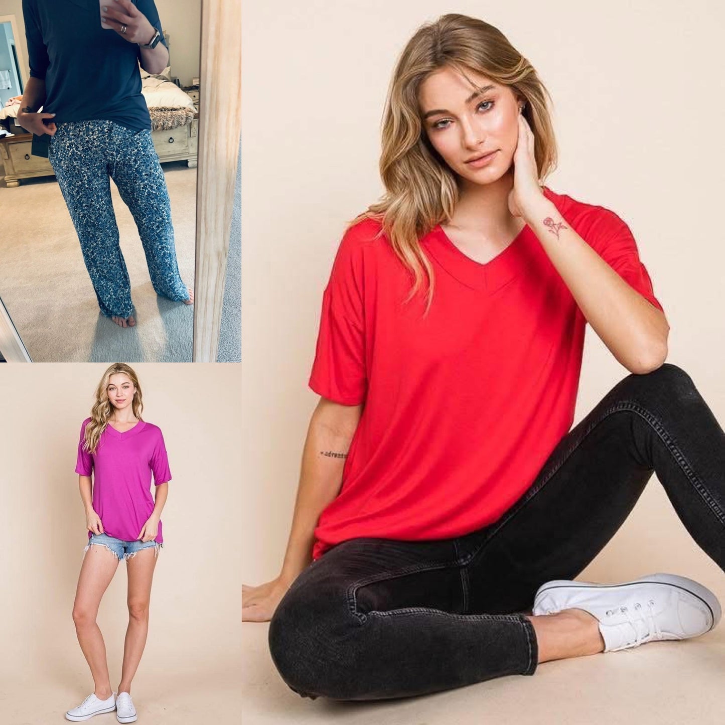 V Neck Tee