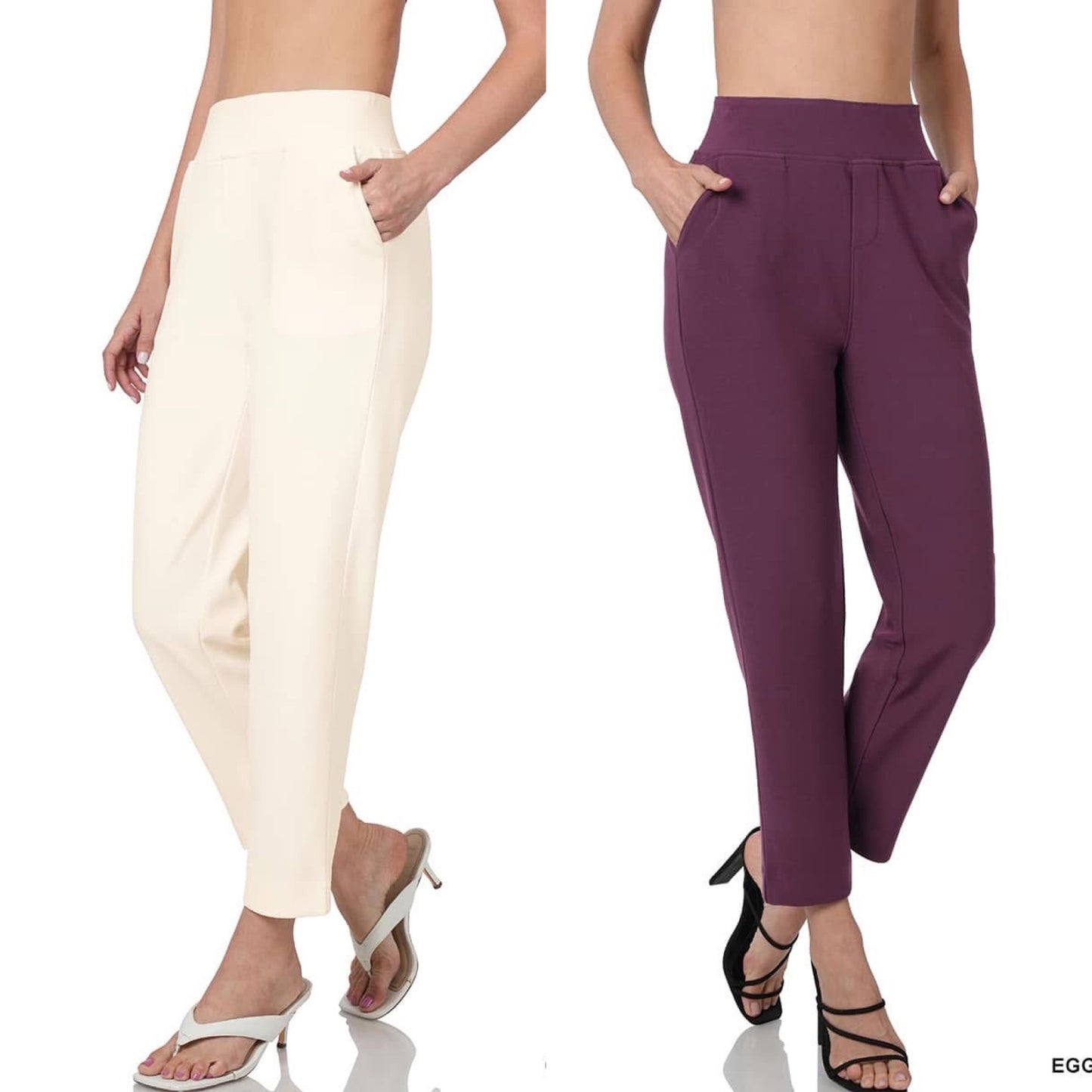 7/8 Stretch Pull On Dressy Pants