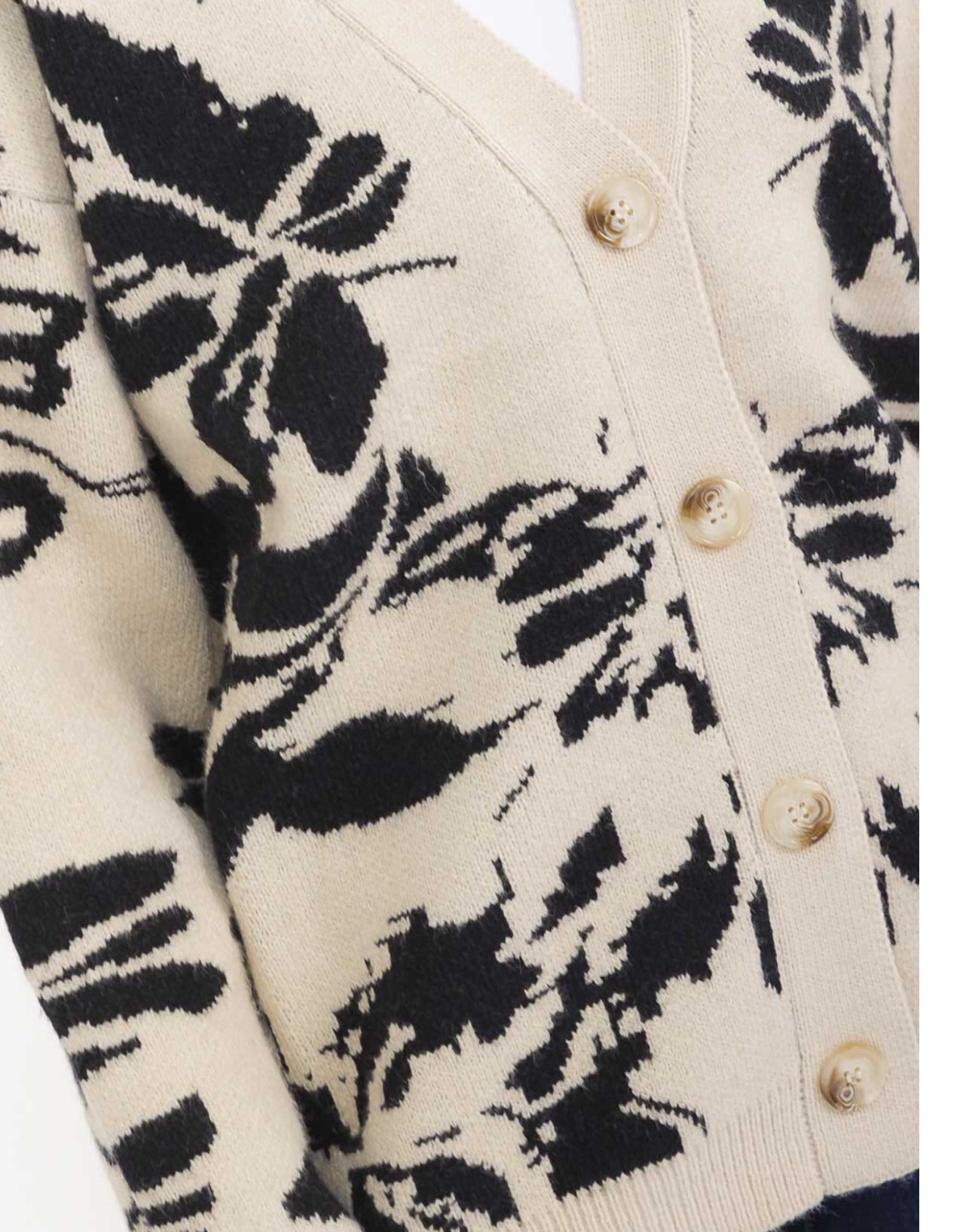 Button Up Multi Print Cardigan