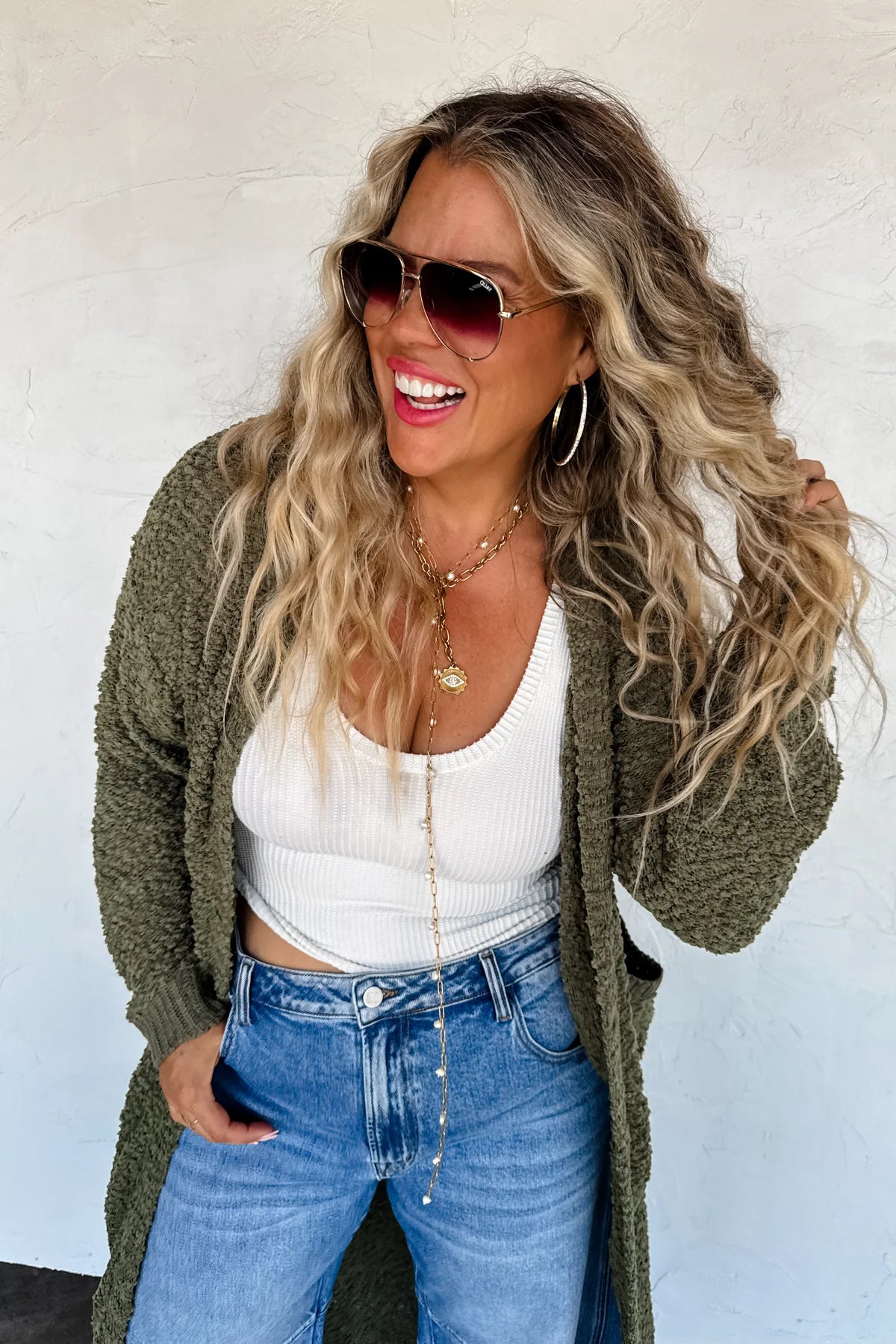 Preorder - Poppy Knit Popcorn Cardigan - 4 Color Options