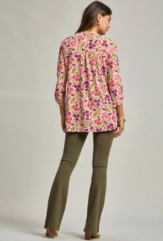 Lizzy in Taupe Floral