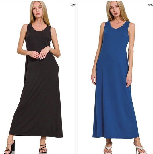 Scoop Neck Maxi Dress