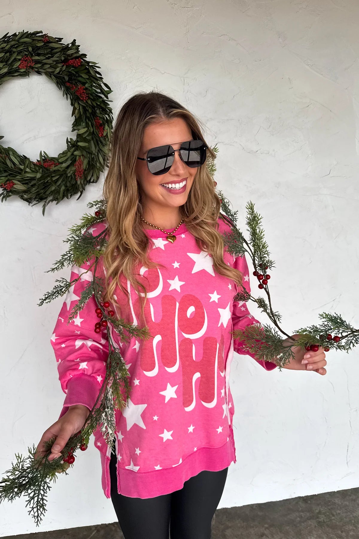 Preorder - Christmas Classic Crew Pullover - Merry & Ho Ho Ho