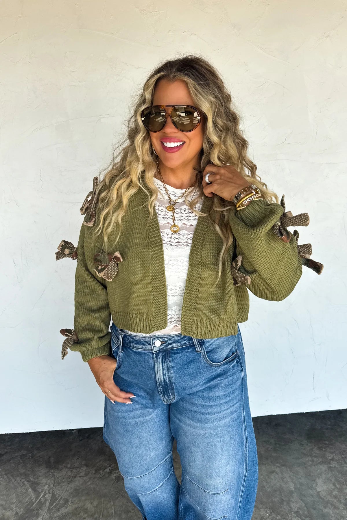 Preorder - Sloane Bow Knit Cardigan - Multiple Options