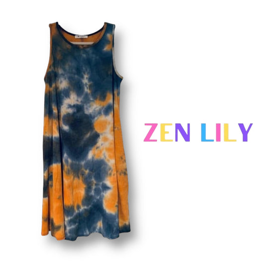 Tie Dye Waffle Knit Dress
