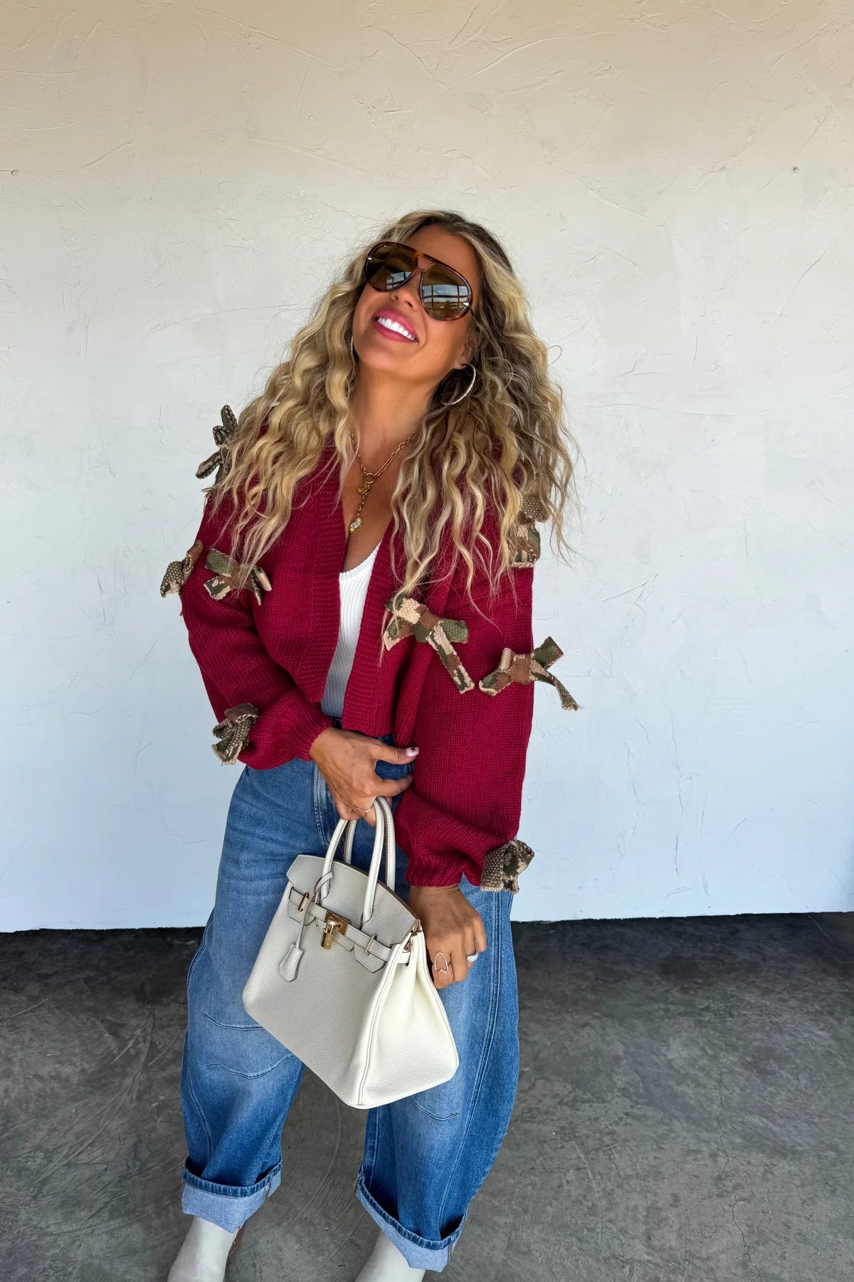 Preorder - Sloane Bow Knit Cardigan - Multiple Options