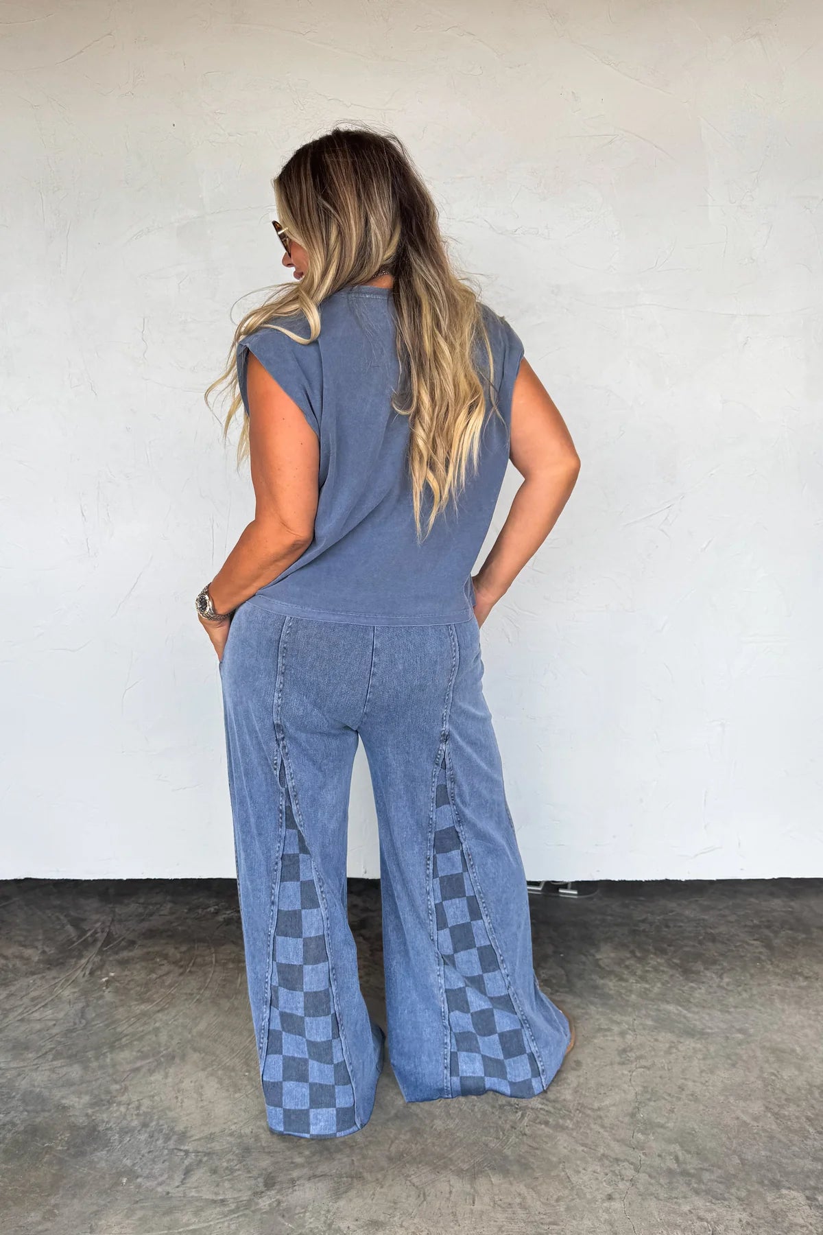 *Preorder - Grove On Checker Flare Pants