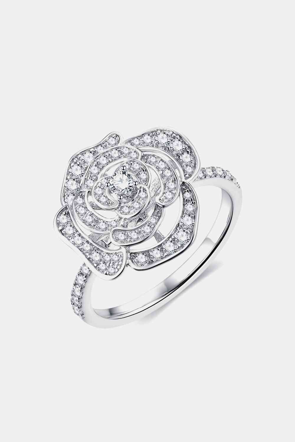Moissanite Flower Shape Ring - 3 Options