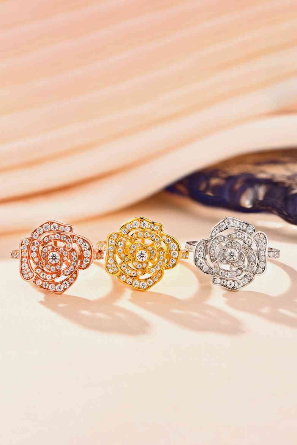 Moissanite Flower Shape Ring - 3 Options