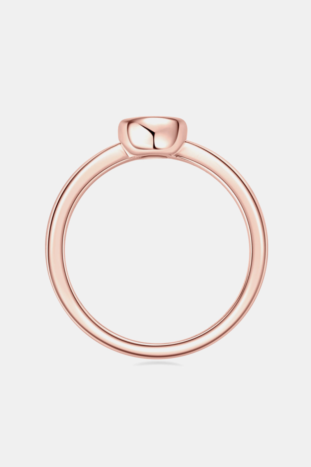 Moissanite 925 18K Rose Gold Solitaire Ring