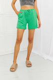 Blumin Apparel Too Good Ribbed Shorts in Green