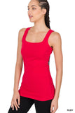 Square Neck Ruched Tank