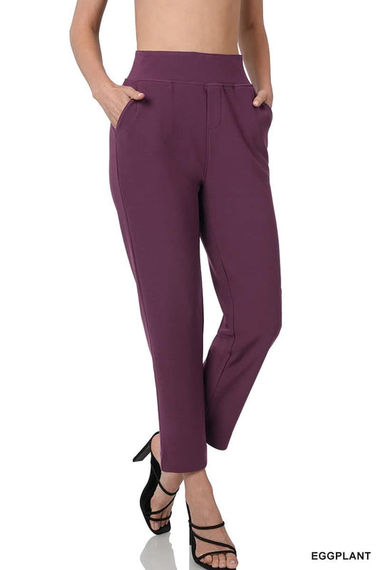 7/8 Stretch Pull On Dressy Pants
