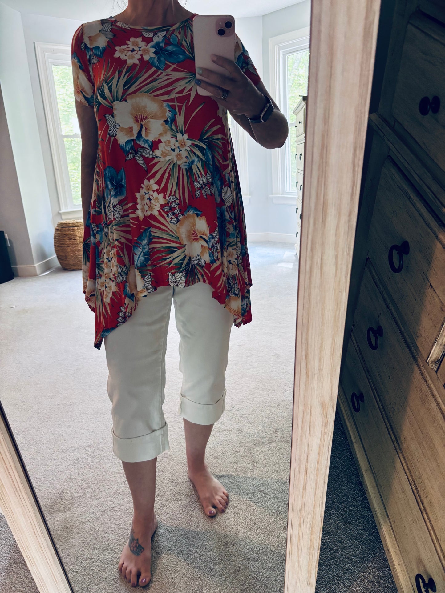 Tropical Floral Tunic