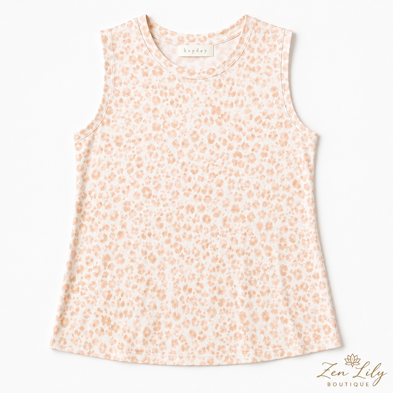 Leopard Print Sleeveless Top