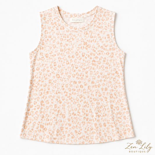Leopard Print Sleeveless Top