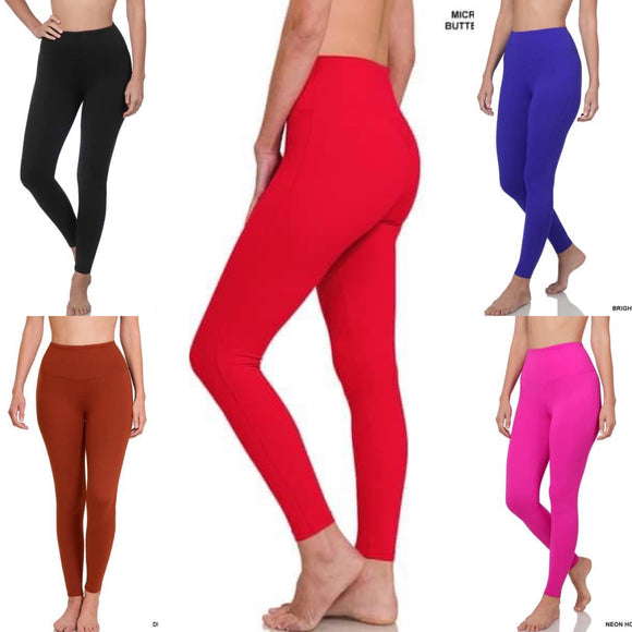 Microfiber Yoga Waist Leggings