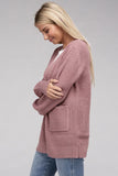 Low Gauge Waffle Open Cardigan Sweater - 6 Color Options