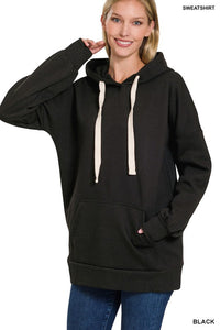 Oversized Hoodie Longline Sweatshirt - Multiple Colors Available