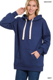 Oversized Hoodie Longline Sweatshirt - Multiple Colors Available