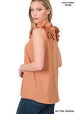 Ruffle Sleeveless Top - multiple color options