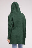 Hooded Open Front Sweater Cardigan - Multiple Colors Available