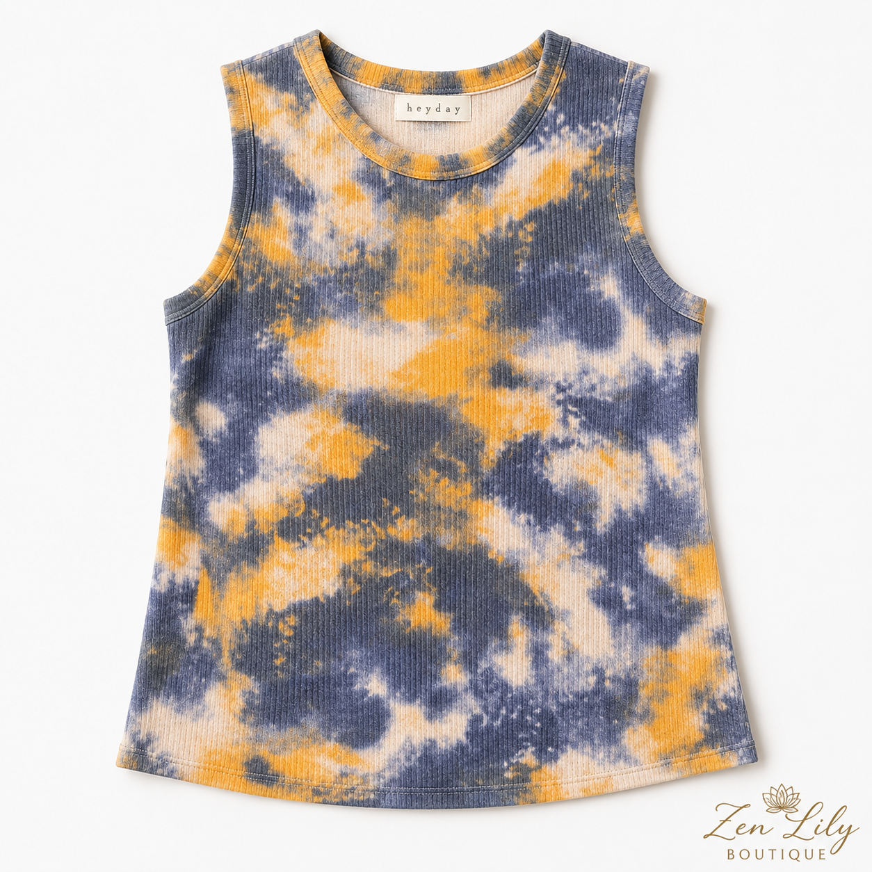 Tie Dye Print Sleeveless Top