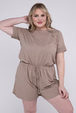 Brushed Romper with Pockets - multiple color options