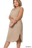 Drawstring Waist Dress - multiple colors