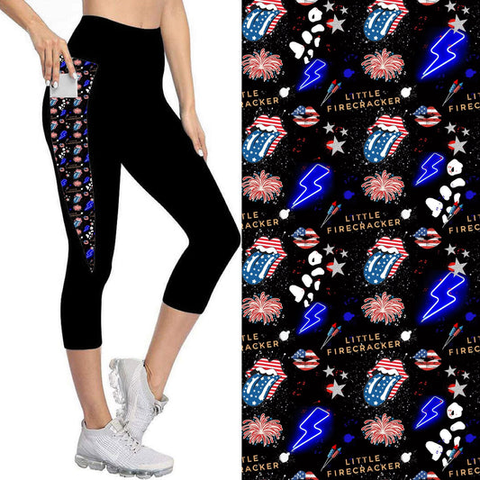 Little Firecracker Capri Leggings