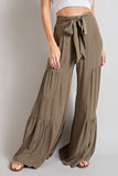 Tiered Wide Pants - Multiple Color Options