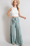 Tiered Wide Pants - Multiple Color Options